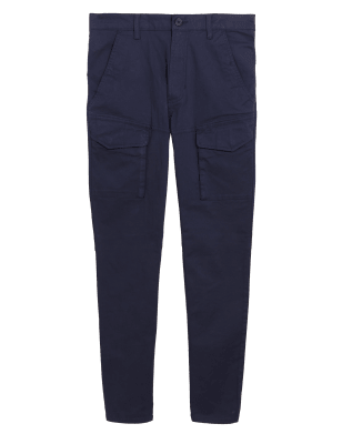 

M&S Collection Pantalón slim cargoMens - Navy, Navy