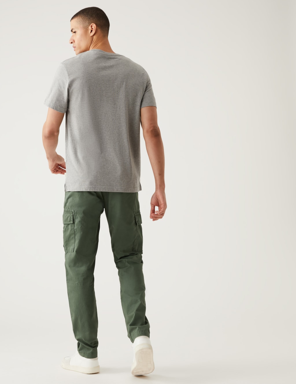 Tapered Fit Lightweight Cargo Trousers image 4