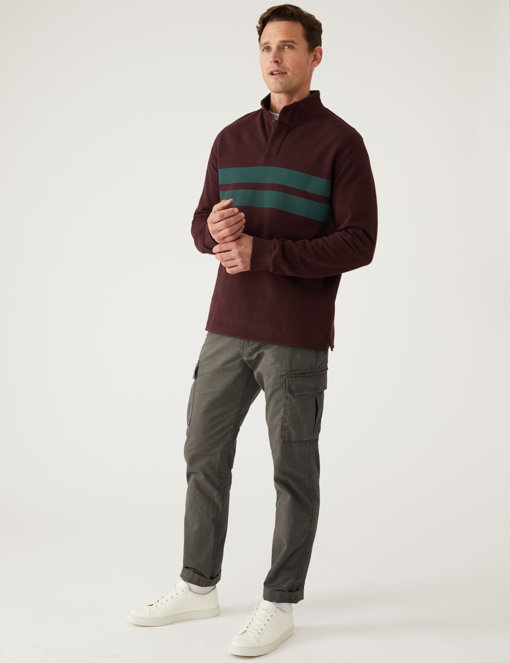 Tapered Fit Lightweight Cargo Trousers image 1