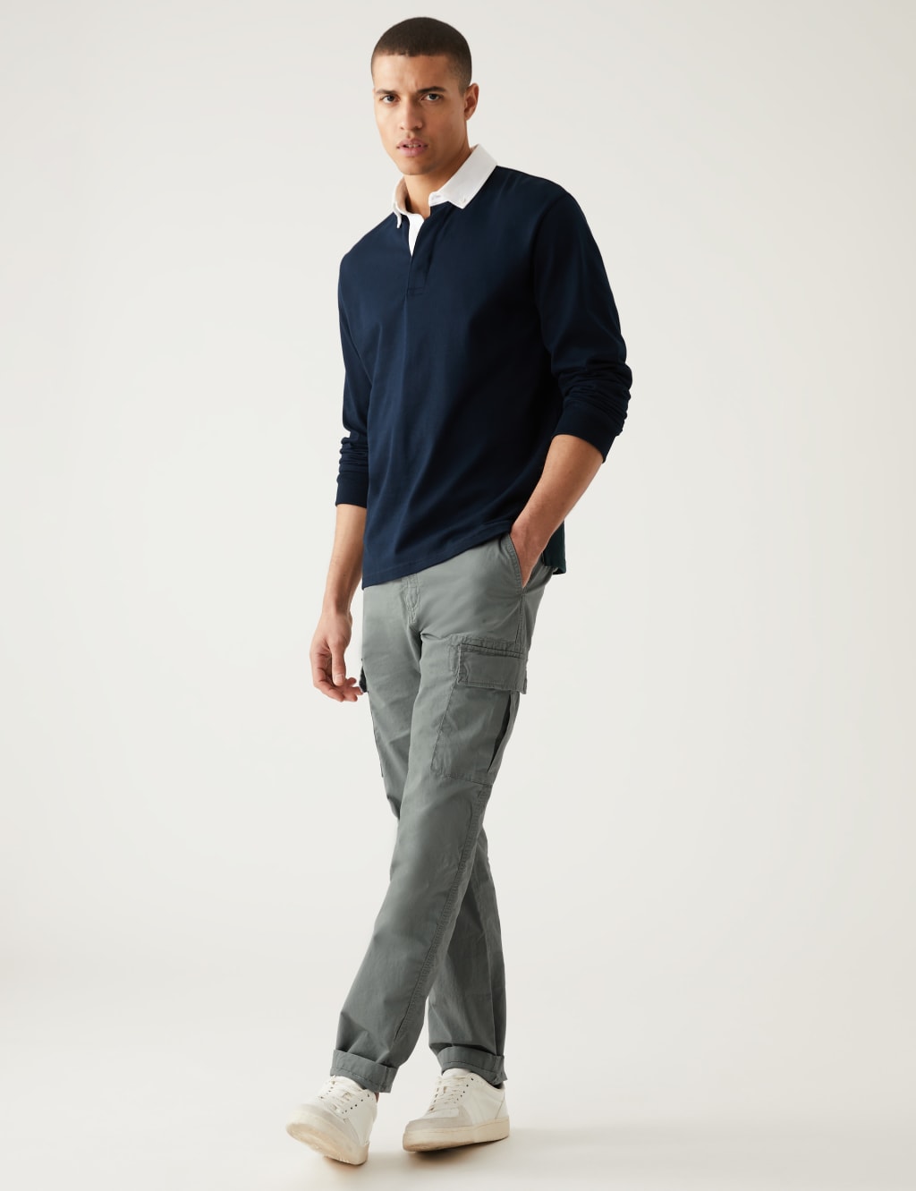 Tapered Fit Lightweight Cargo Trousers image 1
