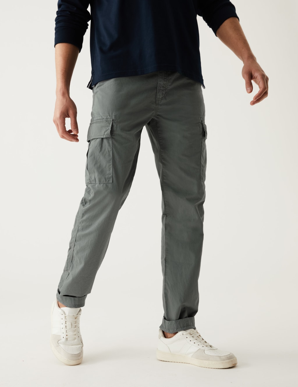 Tapered Fit Lightweight Cargo Trousers image 2