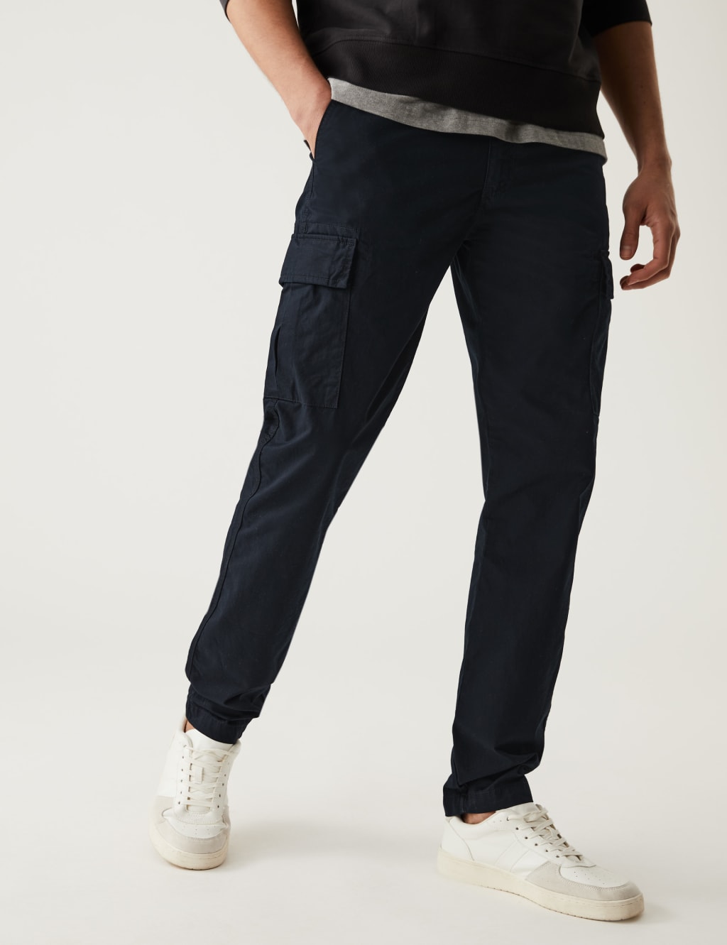 Tapered Fit Lightweight Cargo Trousers image 2