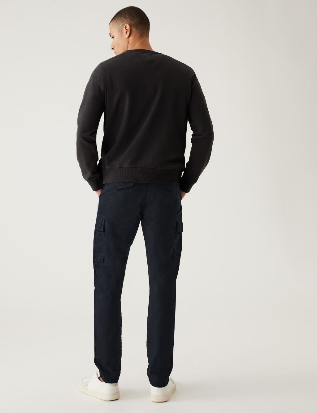 Tapered Fit Lightweight Cargo Trousers image 4