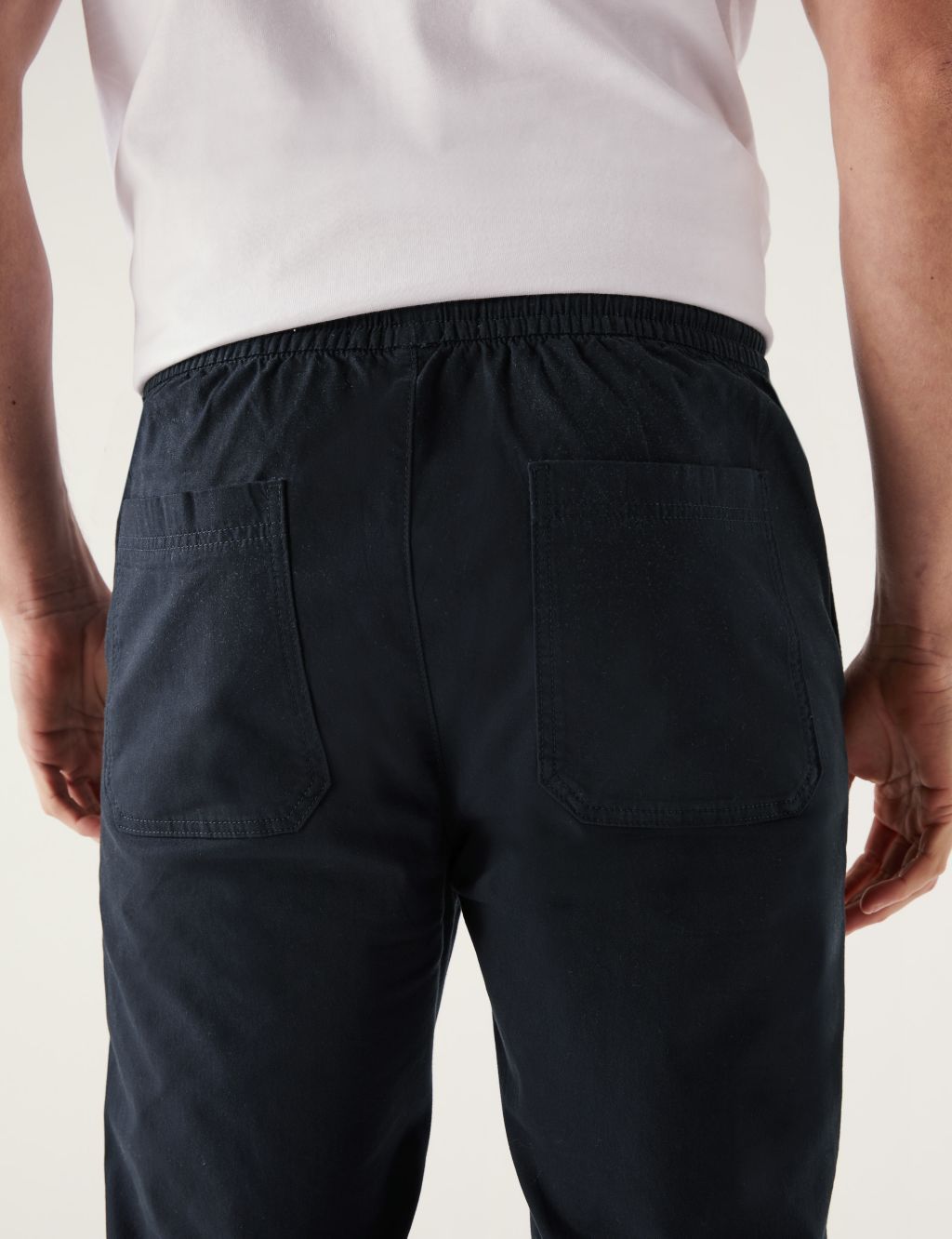 Tapered Fit Elasticated Waist Trousers image 5