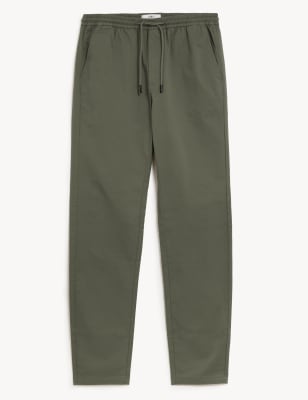 Tapered Fit Elasticated Waist Trousers
