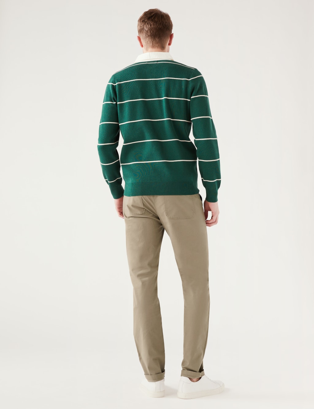 Tapered Fit Elasticated Waist Trousers image 5