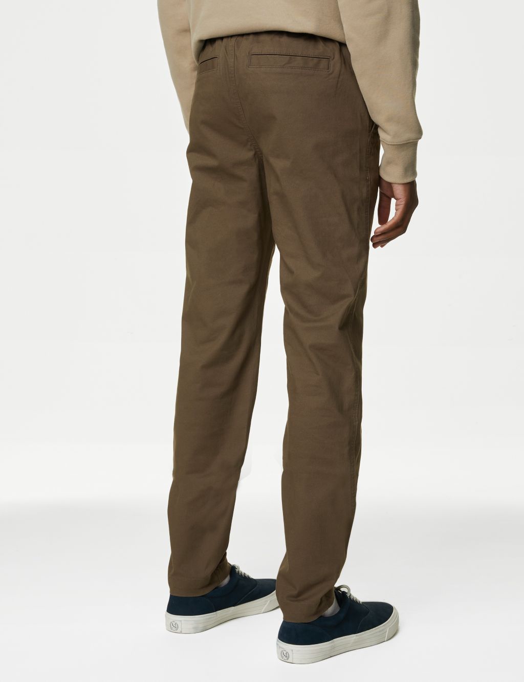 Tapered Fit Woven Stretch Trousers image 5