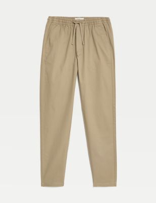 Tapered Fit Elasticated Waist Trousers