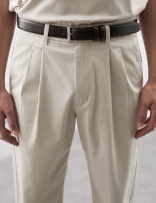 Tapered Fit Twin Pleat Chinos