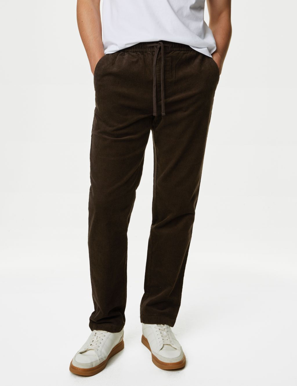 Tapered Fit Corduroy Stretch Joggers image 4