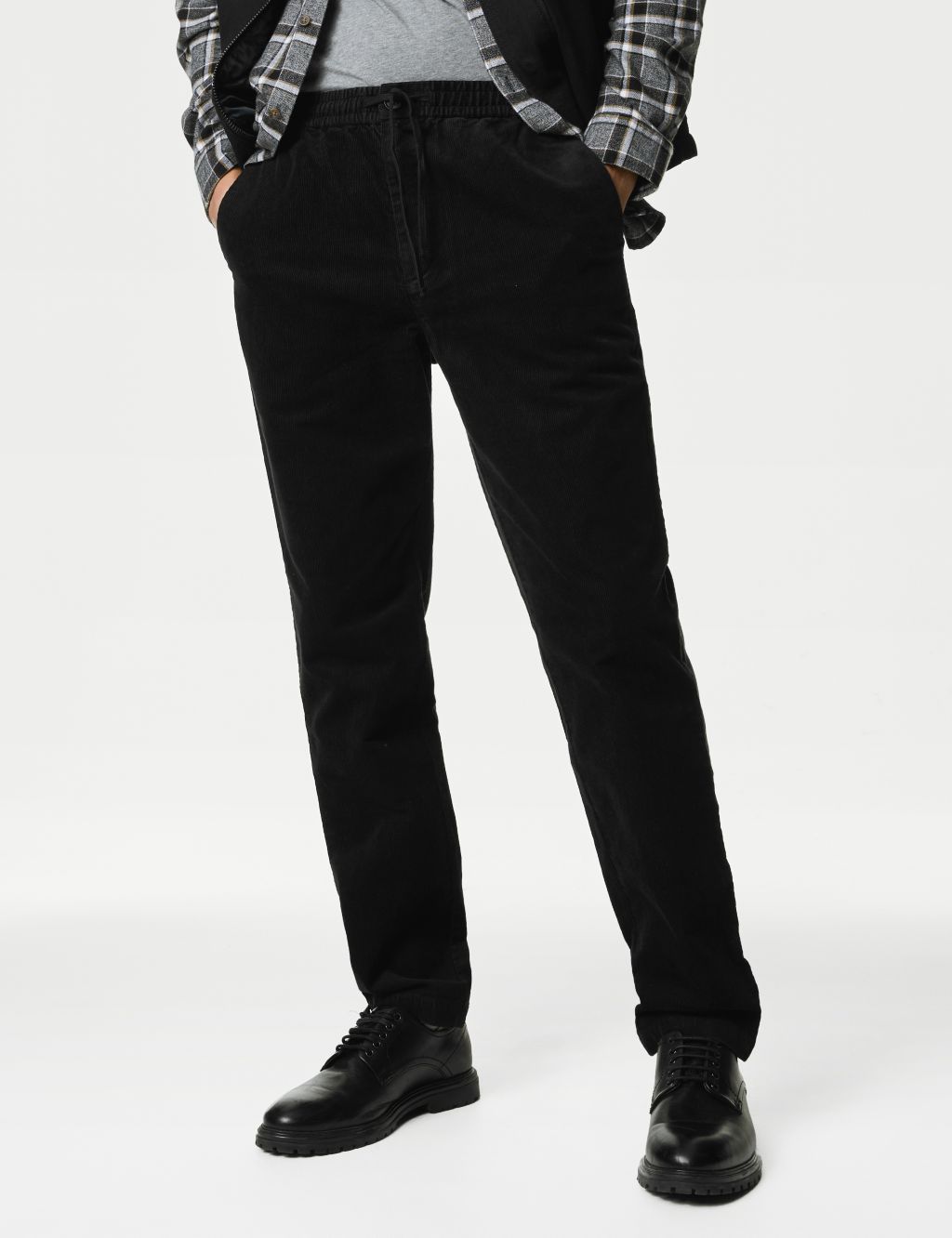 Tapered Fit Corduroy Stretch Joggers image 1