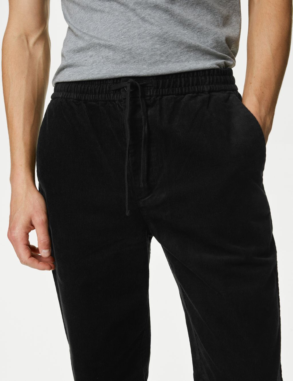 Tapered Fit Corduroy Stretch Joggers image 4