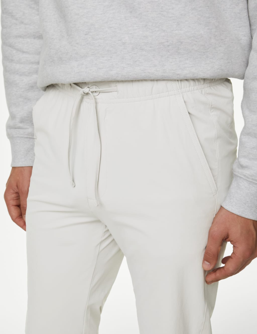 Slim Fit Elasticated Waist Trousers image 4