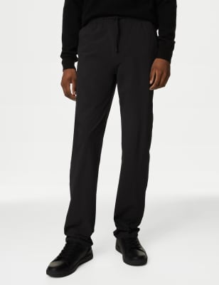 

Mens M&S Collection Slim Fit Elasticated Waist Trousers - Black, Black