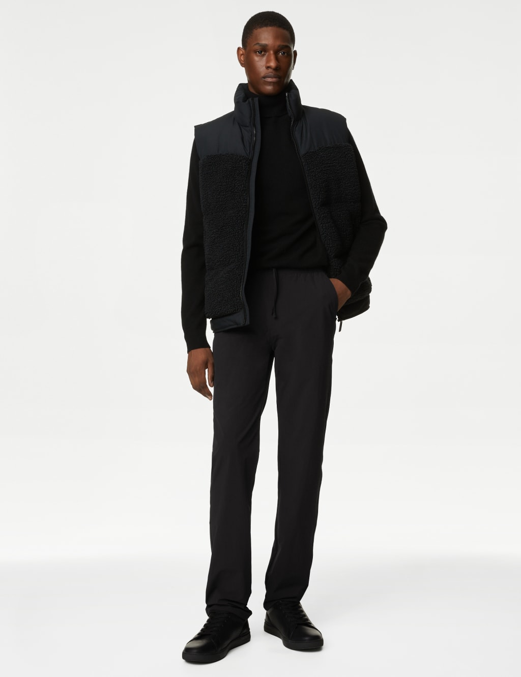 Slim Fit Elasticated Waist Trousers image 3
