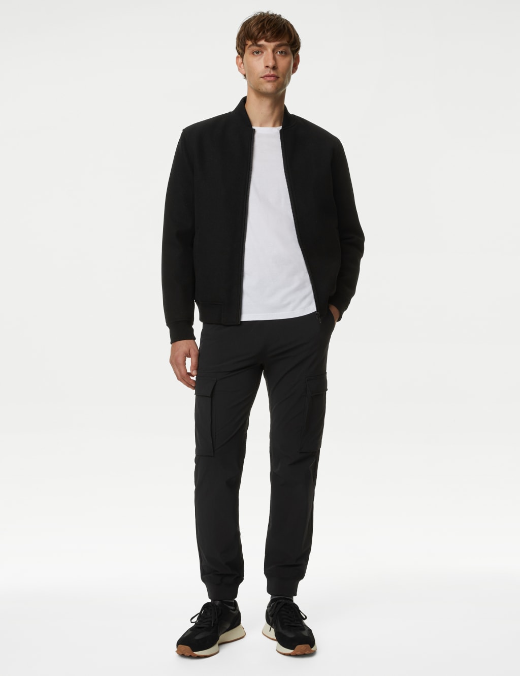 Slim Fit Elasticated Waist Cargo Trousers image 3