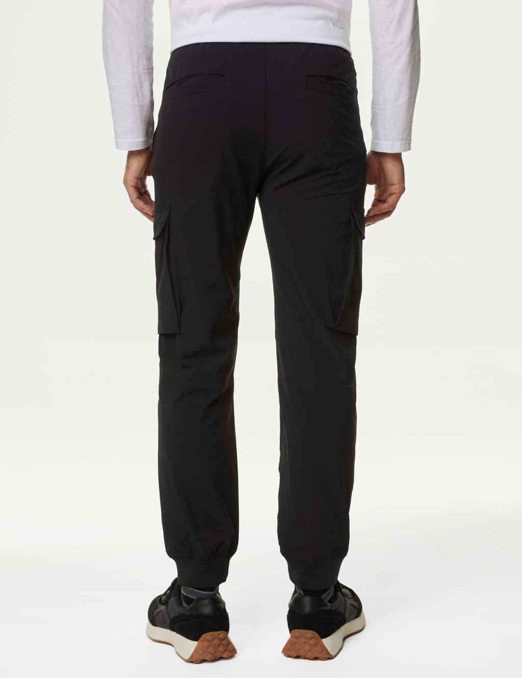 Slim Fit Elasticated Waist Cargo Trousers image 5