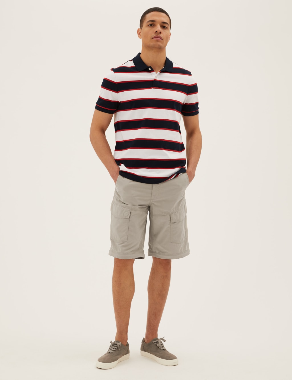 Regular Fit Zip Off Trekking Cargo Trousers image 5