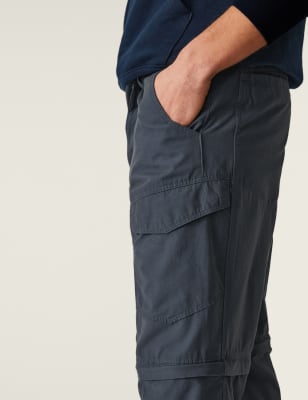 Regular Fit Zip Off Trekking Cargo Trousers