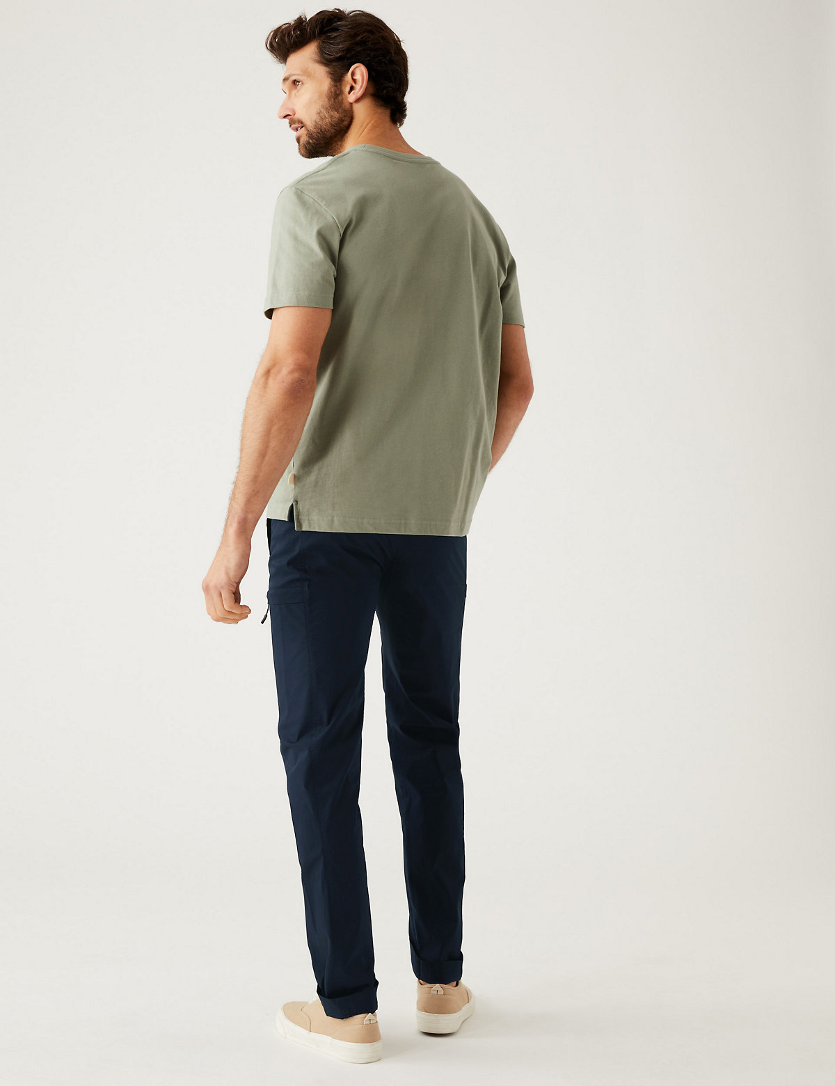Slim Fit Belted Trekking Trousers