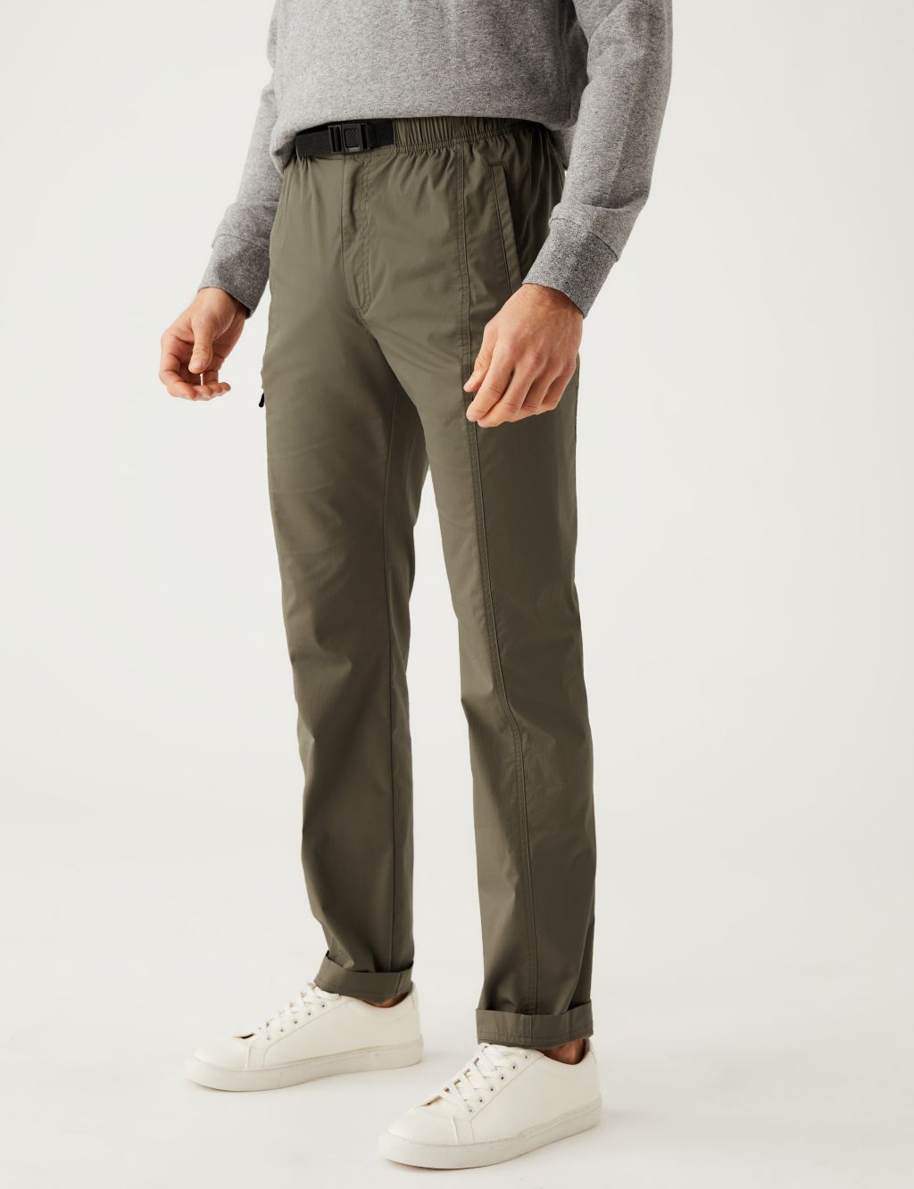 Slim Fit Belted Trekking Trousers image 2