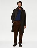 Loose Fit Corduroy Double Pleat Trousers