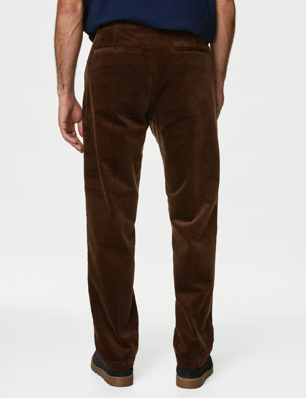 Loose Fit Corduroy Double Pleat Trousers image 5