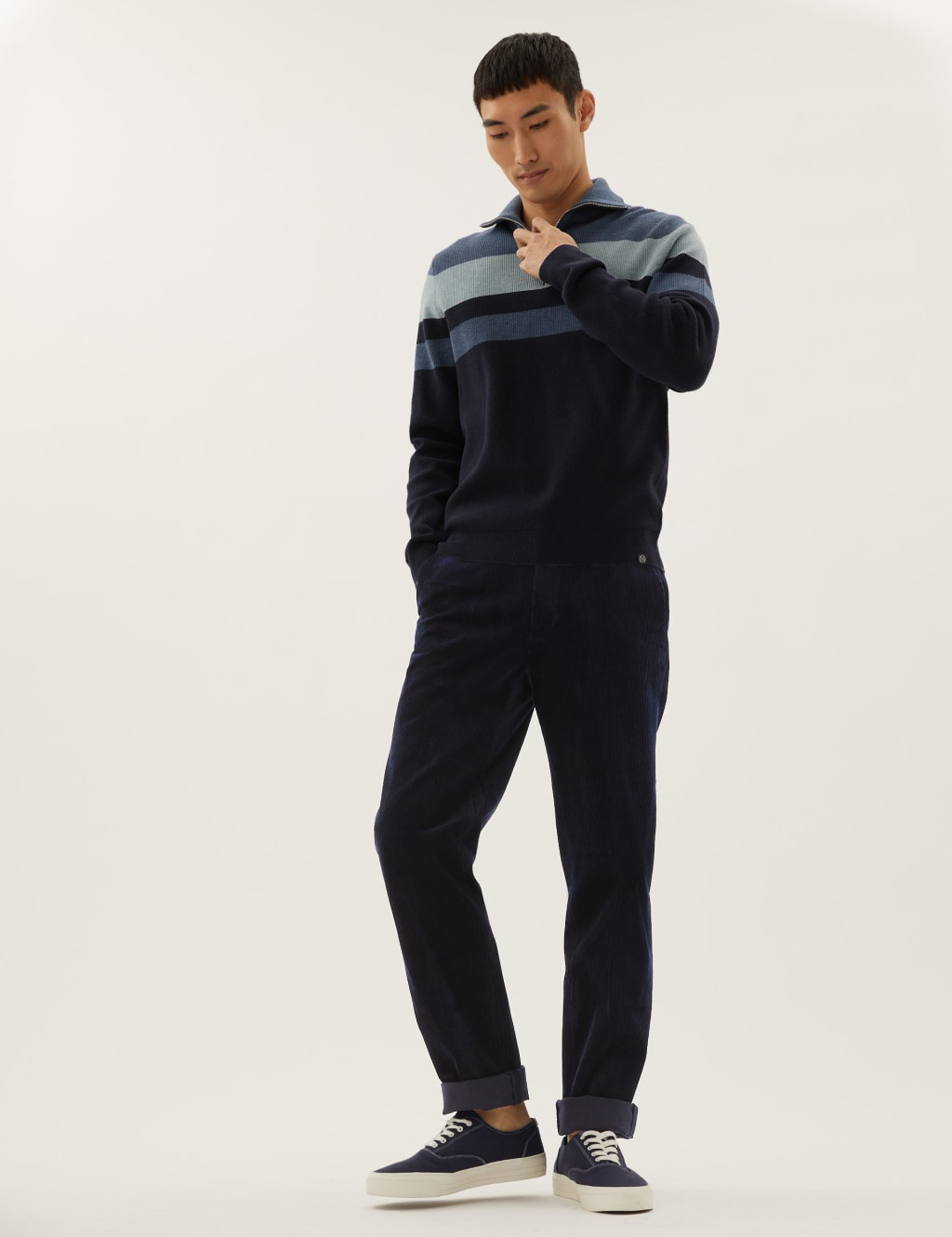 Regular Fit Luxury Corduroy Stretch Trouser image 1