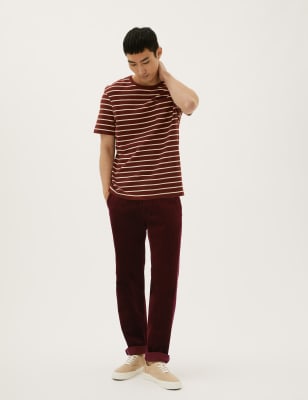 Red Corduroy Pants Outfits For Men After 50 (3 ideas & outfits)