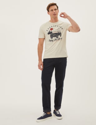 

M&S Collection Chinos regular de panaMens - Navy, Navy