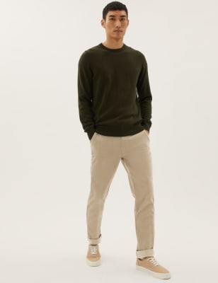 

Mens M&S Collection Slim Fit Corduroy Chinos - Nutmeg, Nutmeg
