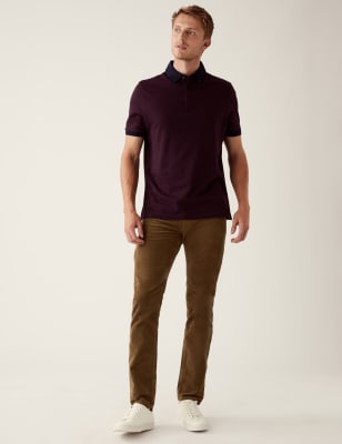 

Mens M&S Collection Schmal geschnittene Cordhose - Caramel, Caramel