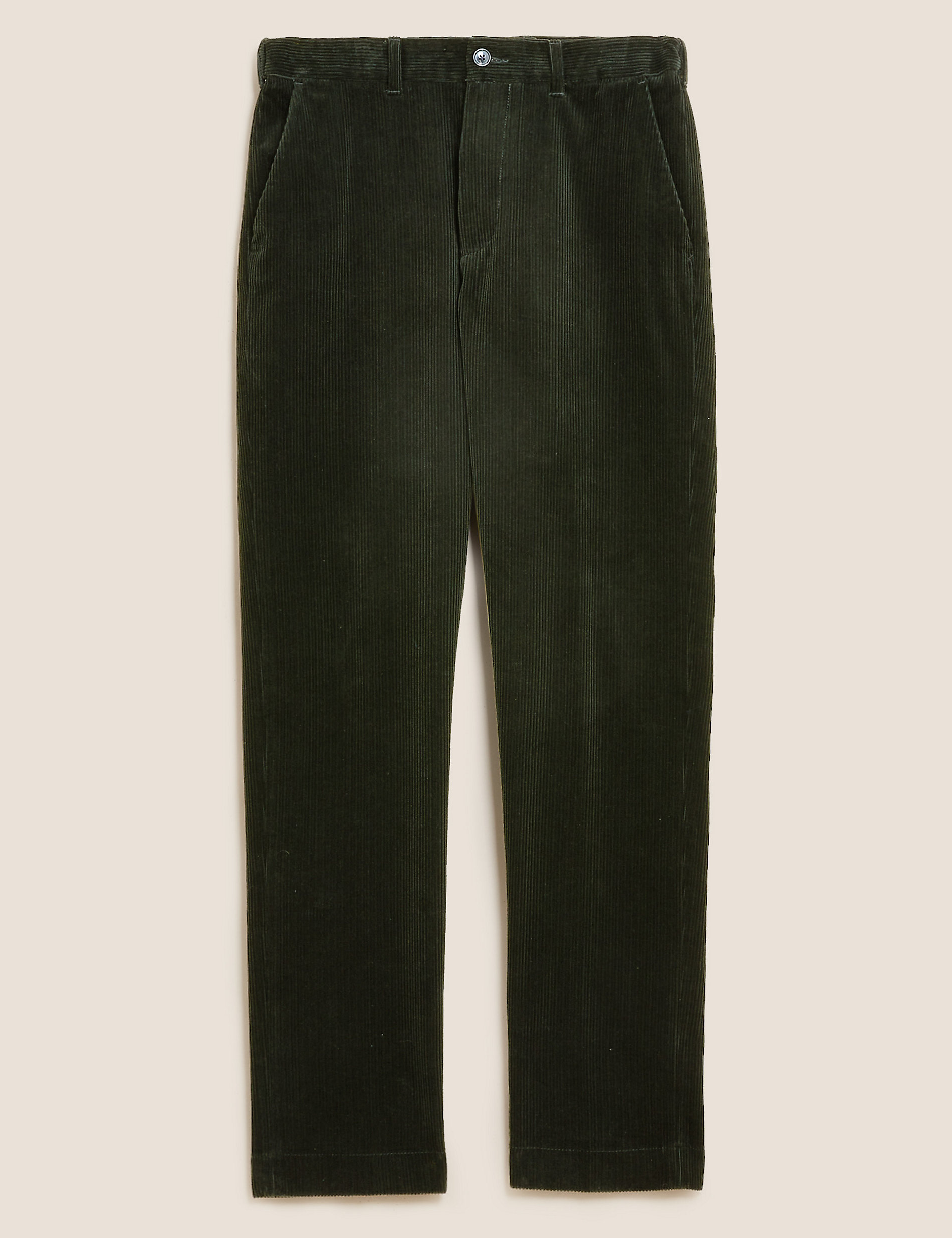 Pantalon coupe standard en velours côtelé extensible de qualité supérieure