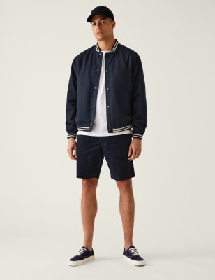 

M&S Collection Pantalón corto de pana 100% algodón con cintura elásticaMens - Navy, Navy