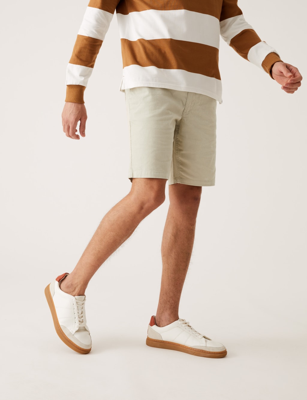 Pure Cotton Corduroy Elasticated Waist Shorts image 1