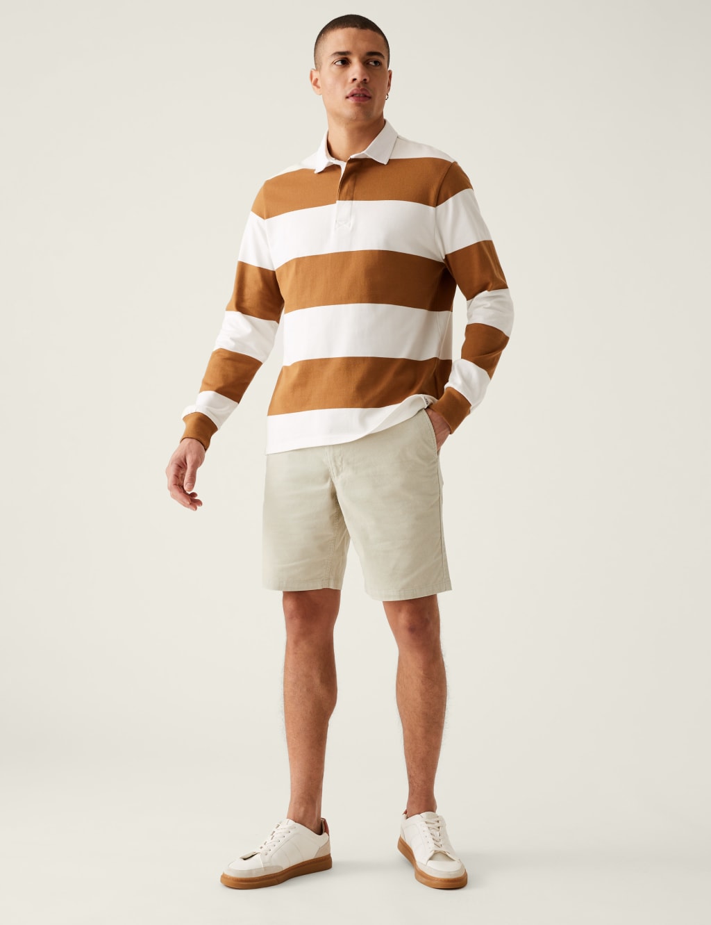 Pure Cotton Corduroy Elasticated Waist Shorts image 3