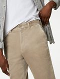 Luksusowe spodnie sztruksowe o kroju regular fit
