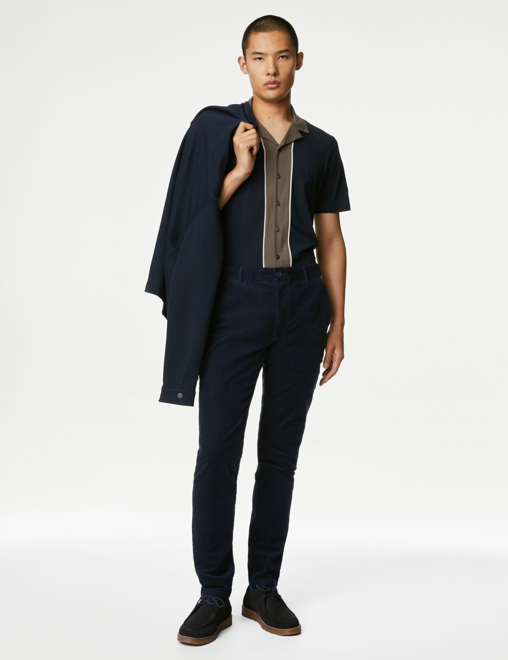 Slim Fit Corduroy Stretch Chinos image 3