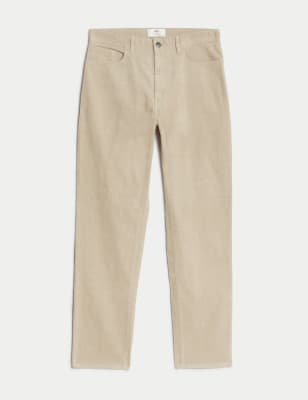 Straight Fit Corduroy 5 Pocket Trousers