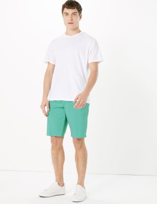 

Mens M&S Collection Super Lightweight Chino Shorts - Mint, Mint