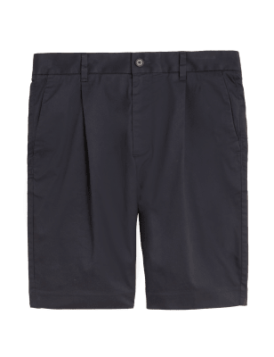 

Mens M&S Collection Cotton Rich Super Lightweight Chino Shorts - Navy, Navy