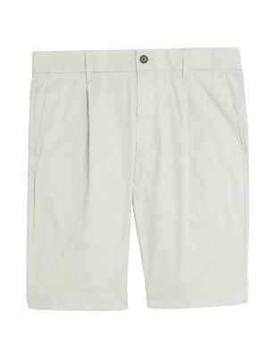 

Mens M&S Collection Superleichte Chino-Shorts mit hohem Baumwollanteil - Stone, Stone