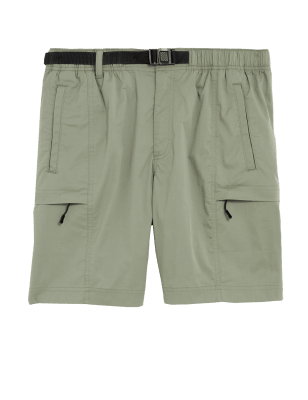 

M&S Collection Pantalón corto de trekking con Stormwear™ con cinturónMens - Light Green, Light Green