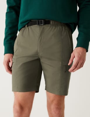 

Mens M&S Collection Belted Trekking Shorts with Stormwear™ - Khaki, Khaki