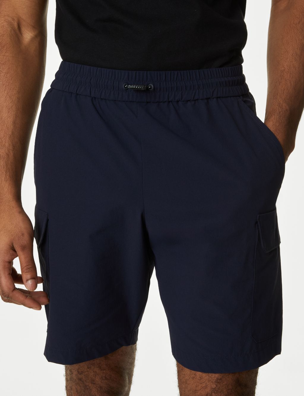 Elasticated Waist Stretch Cargo Shorts with Stormwear™