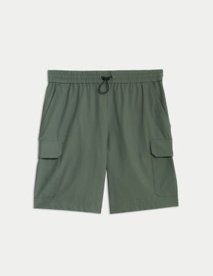 Elasticated Waist Stretch Cargo Shorts with Stormwear™