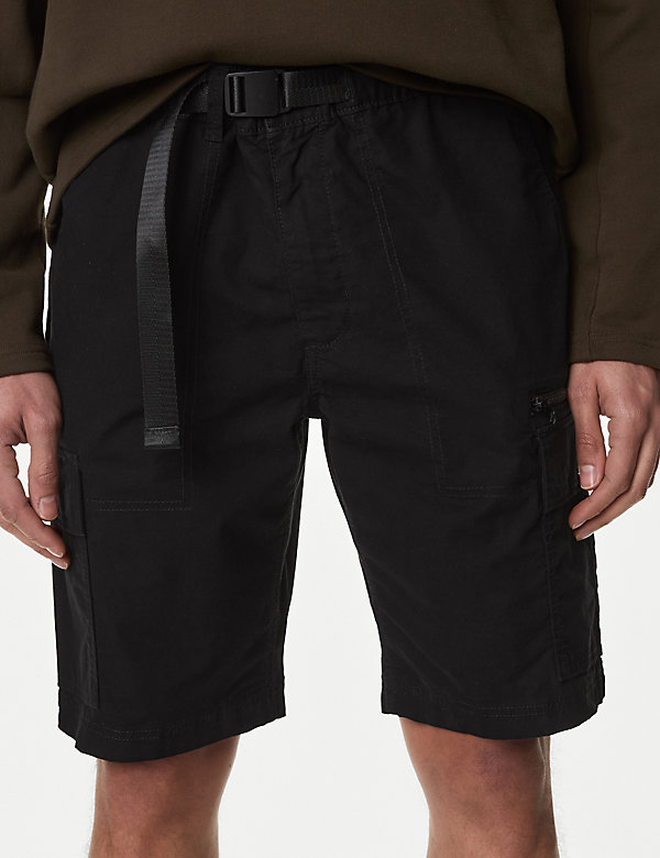 Korte cargobroek met riem en Stormwear™ - NL