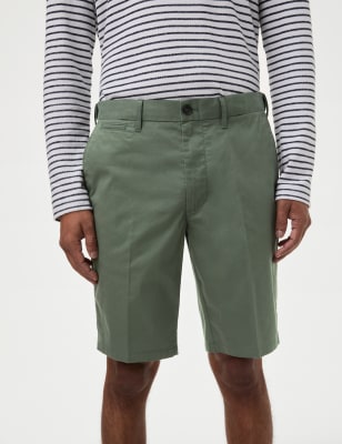 

Mens M&S Collection Extrem leichte Chino-Shorts mit Stretchanteil - Moss, Moss