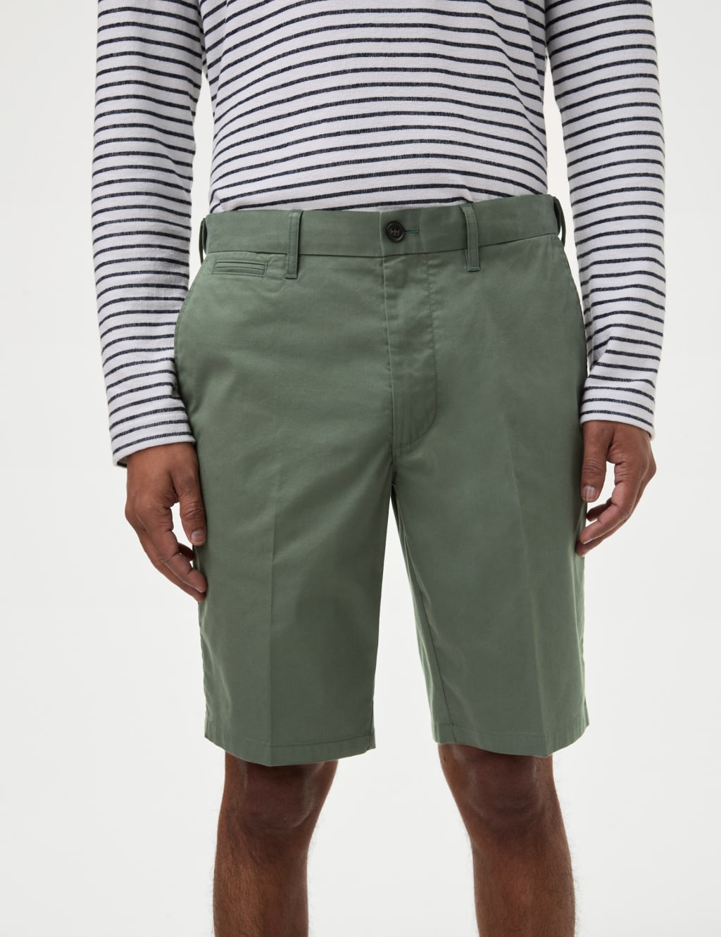 Olive Green Cargo Shorts for Men