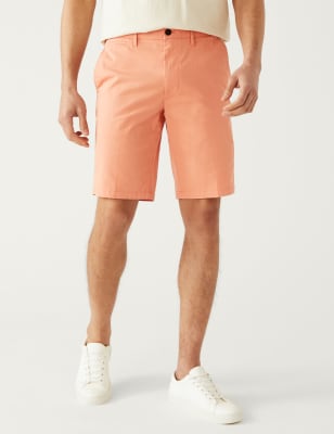 

Mens M&S Collection Extrem leichte Chino-Shorts mit Stretchanteil - Orange, Orange